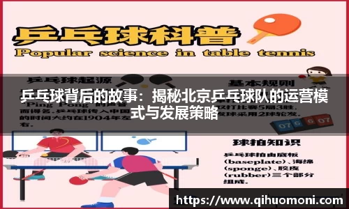 乒乓球背后的故事：揭秘北京乒乓球队的运营模式与发展策略